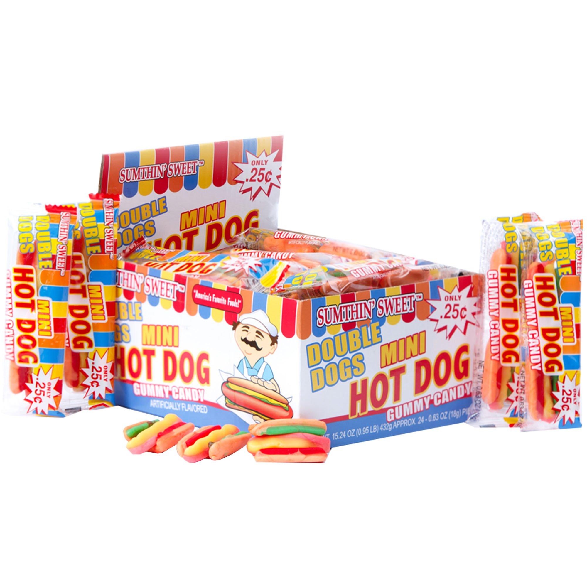 Mini Hot dog Gummy Candy Twin Pack, 0.63oz