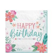 Free Spirit Boho 1st Birthday Party Kit for 32 Guests