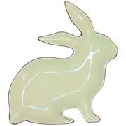 Rabbit Ceramic Platter, 5.5in x 7in