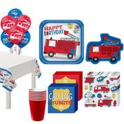 First Responders Birthday Tableware Kit for 8 Guests