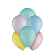 Pastel Easter 5-Color Mix Mini Latex Balloons, 5in, 25ct - Blue, Green, Lilac, Pink & Yellow