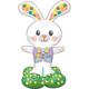 AirLoonz Spotted Easter Bunny Foil Balloon, 46in