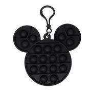 Black Mickey Mouse Push Pop Sensory Fidget Toy Keychain, 5in x 5in
