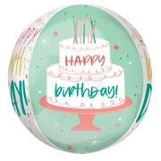 Premium Happy Cake Day Birthday Foil & Plastic Balloon Bouquet, 7pc