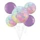 Luminous Birthday Foil & Plastic Balloon Bouquet, 8pc