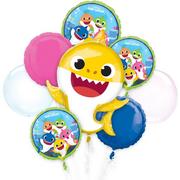 Baby Shark Plastic & Foil Balloon Bouquet, 8pc