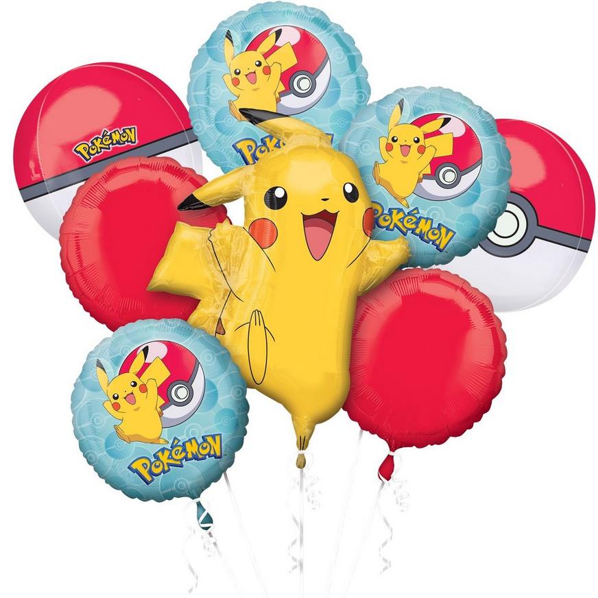 Pokémon Plastic & Foil Balloon Bouquet, 8pc