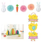 Pastel Bunnies, Chicks & Eggs Easter Decorating Kit