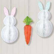 Pastel Bunnies & Eggs Easter Mantel Decorating Kit