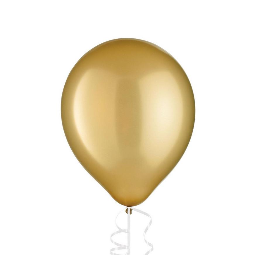 Premium Black, Silver, & Gold 25 Balloon Bouquet, 14pc