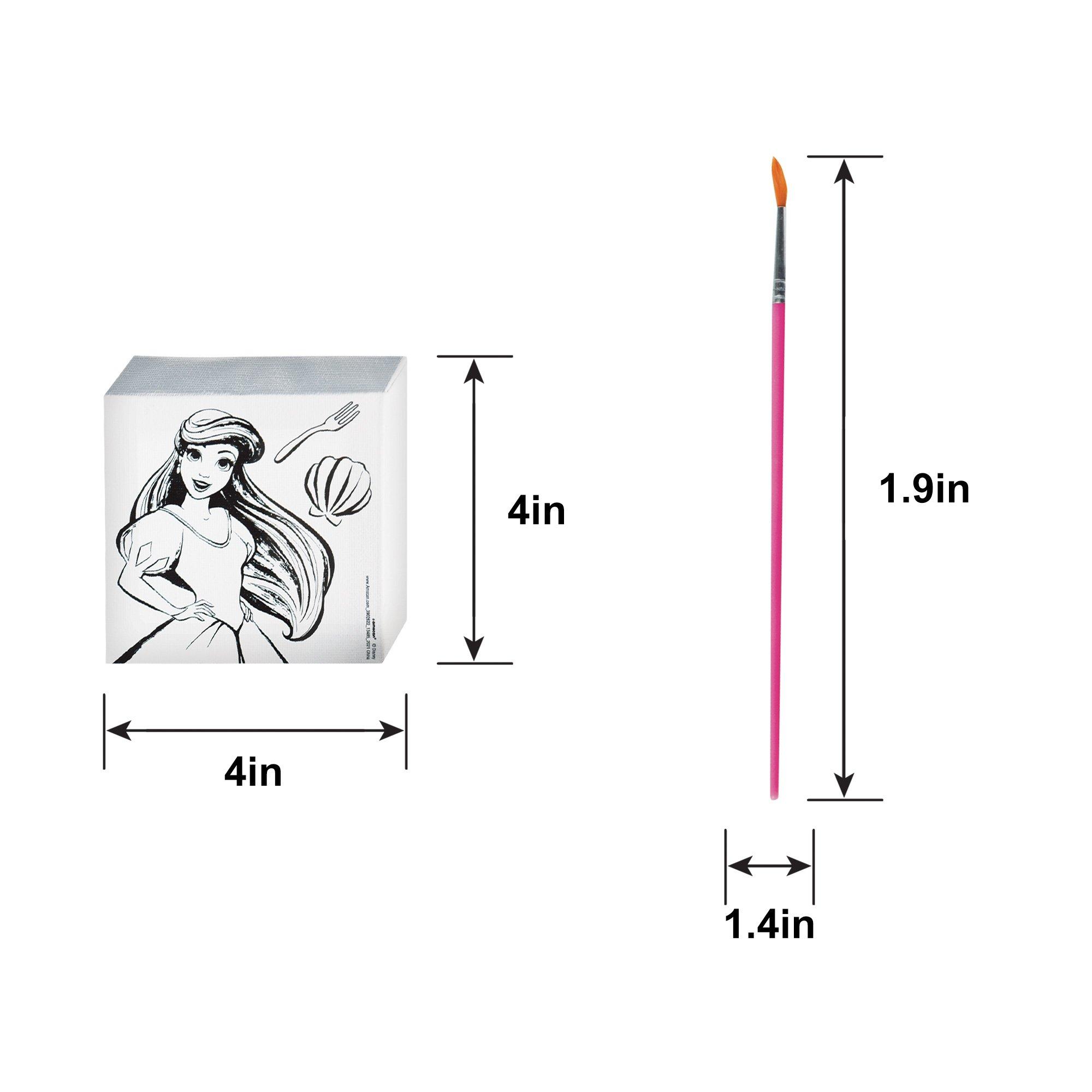 Disney Princess Color Your Own Canvas Kit, 4pc | Party City