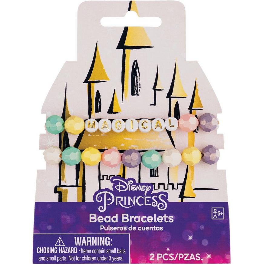 Kids' Disney Princess Bead Bracelets, 2ct