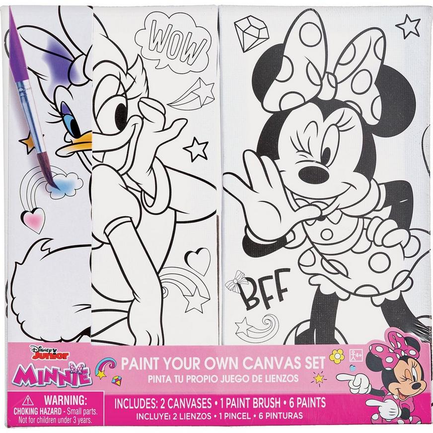 Minnie Mouse Color Your Own Canvas Kit, 2pc