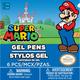 Super Mario Gel Pens with Pouch, 6ct