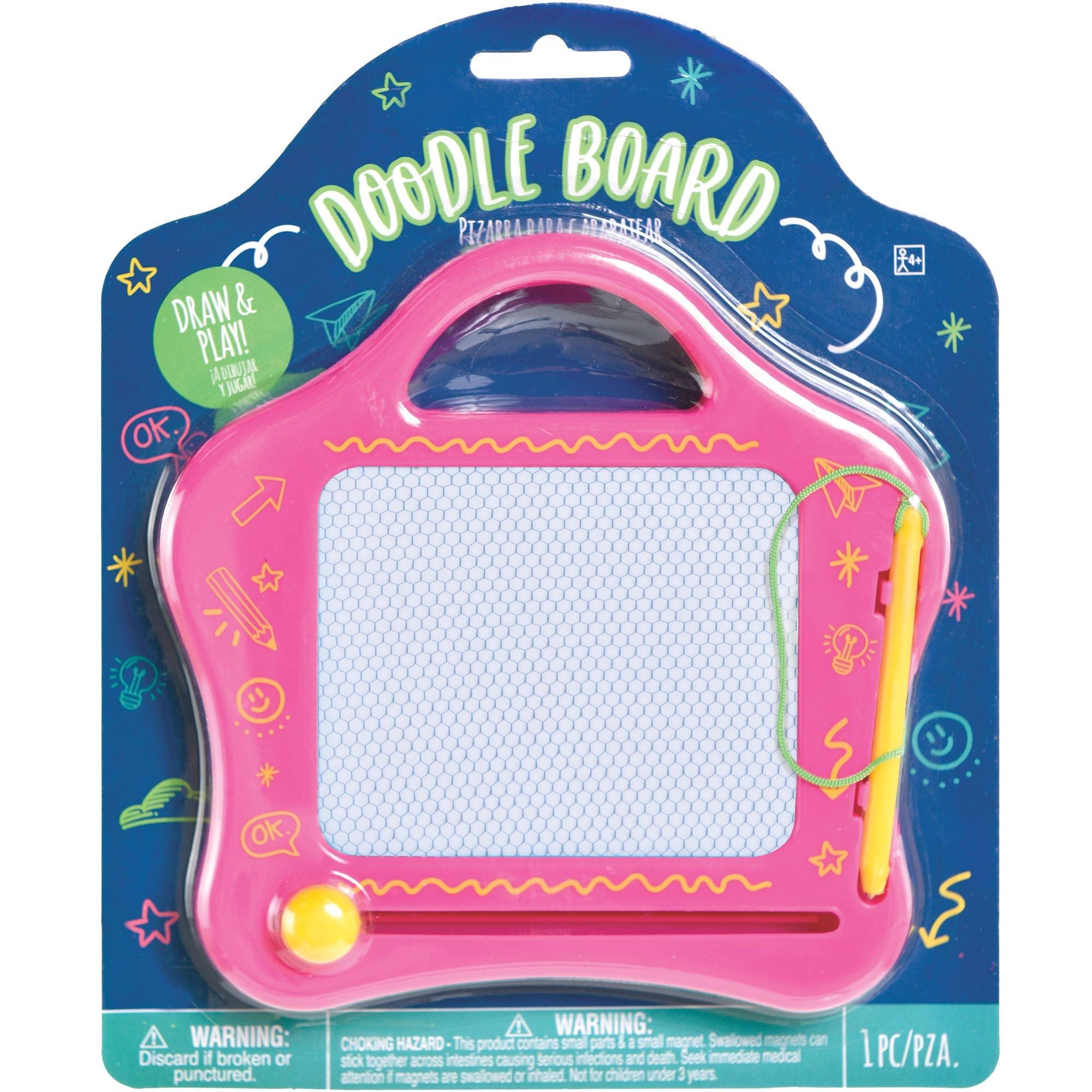 Cute Magnetic Drawing Board Doodle Sketch Pad for Toddler Girls/Boys Pink