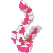 Heart Snake Twist Plastic Fidget Puzzle, 9in - Green or Pink