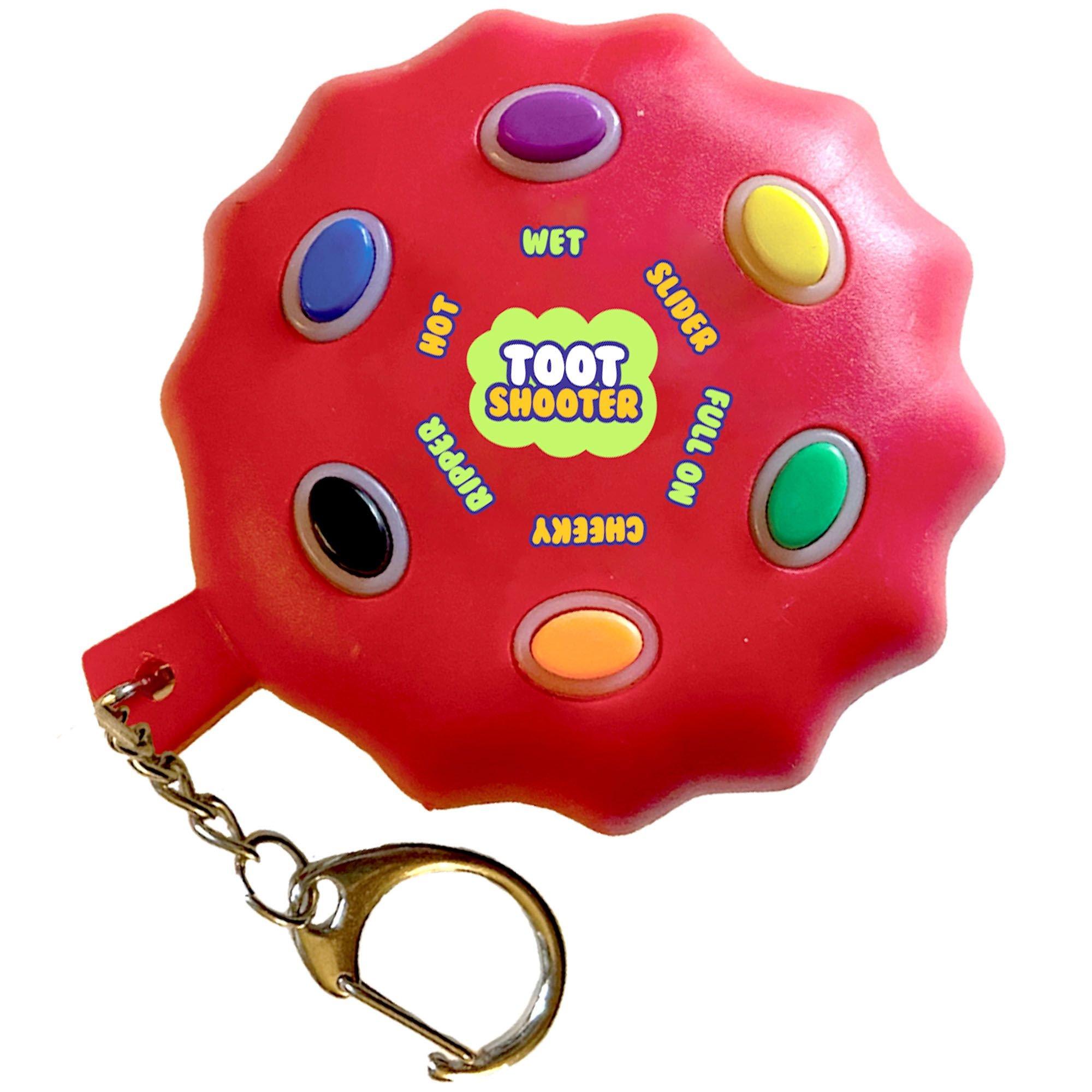 Clip-On Toot Shooter, 6 Fart Sounds, 2.7in