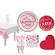 Cross My Heart Valentine's Day Tableware Kit for 8 Guests