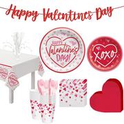 Cross My Heart Valentine's Day Tableware Kit for 16 Guests