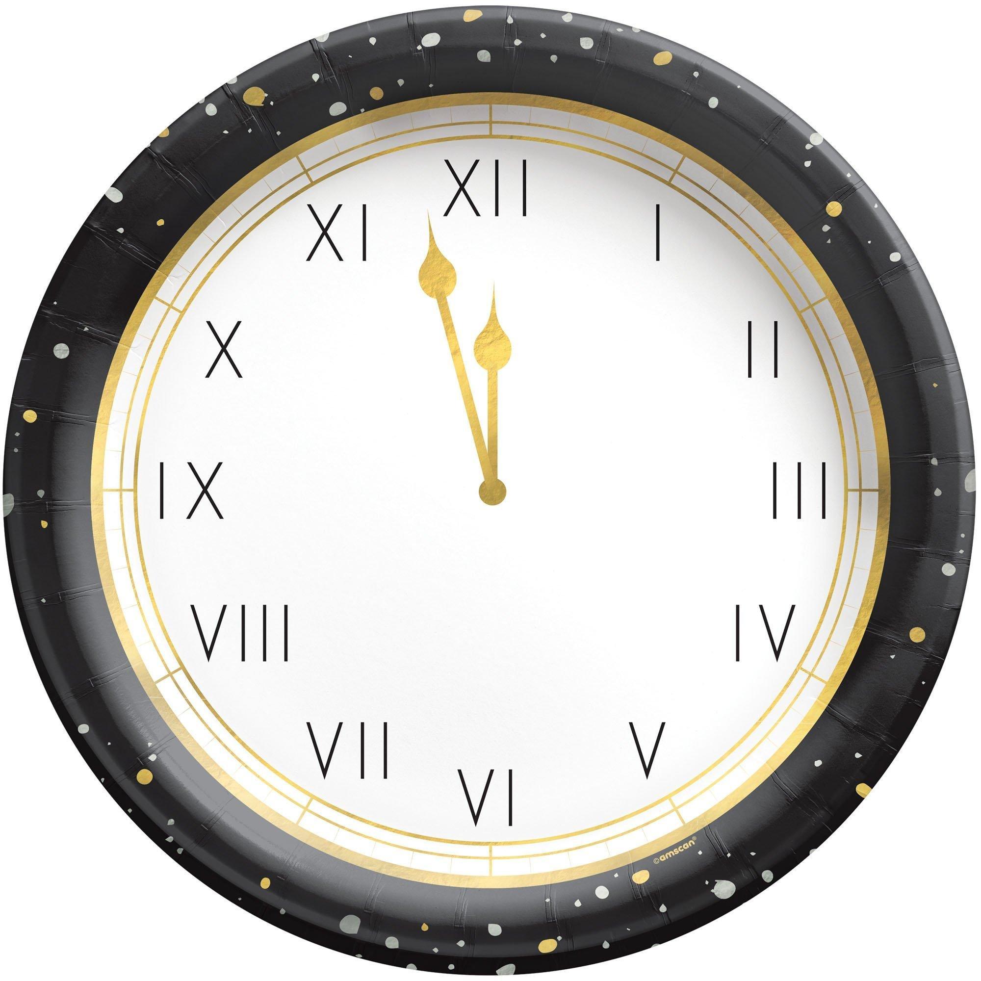 Midnight Hour New Year's Eve Tableware Kit for 20 Guests Party City