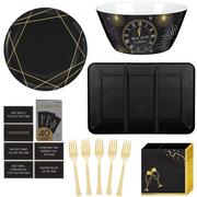 Midnight Hour New Year's Eve Serveware & Activity Kit for 20 Guests