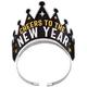 Black, Silver, & Gold 2024 New Year's Eve Accessory Kit for 8 Guests