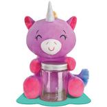 Purple & Pink Plush Unicorn Balloon Weight with Plastic Jar, 5.9oz