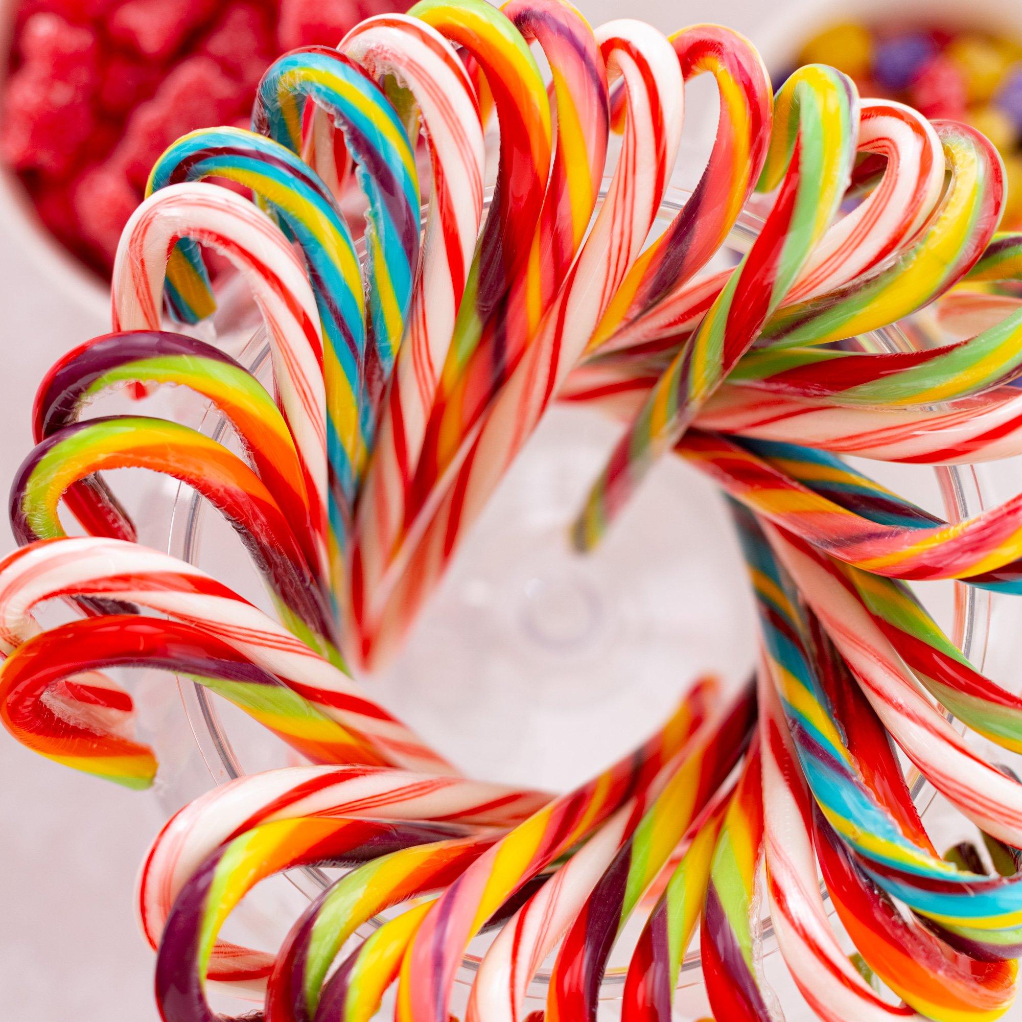 Skittles Candy Canes, 12ct, 5.5oz - Fruity Flavors