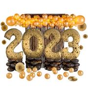 Grand DIY Gold New Year's Eve 2023 Balloon Backdrop Kit