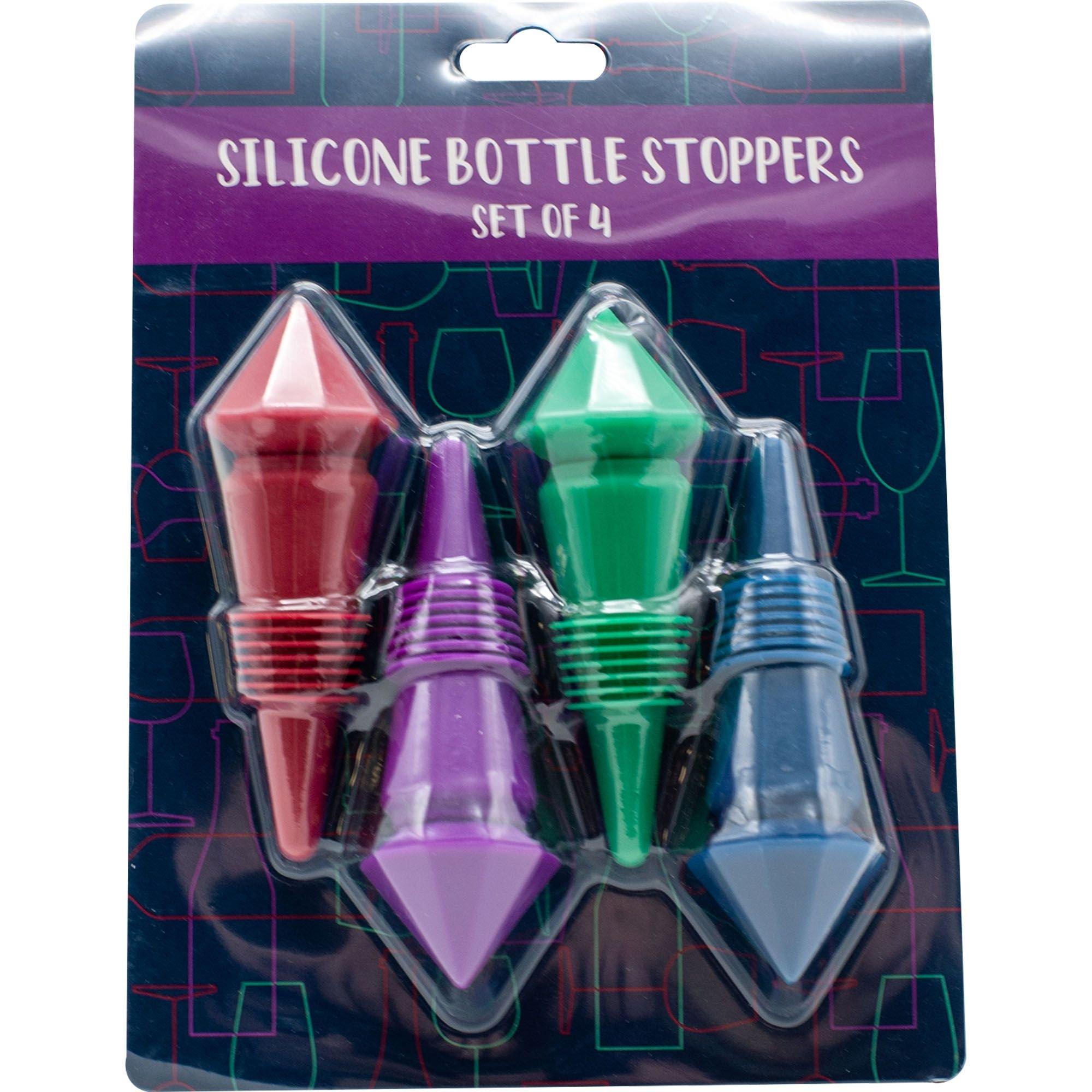 Core Home Wine Stoppers, Silicone, 4-Pk.