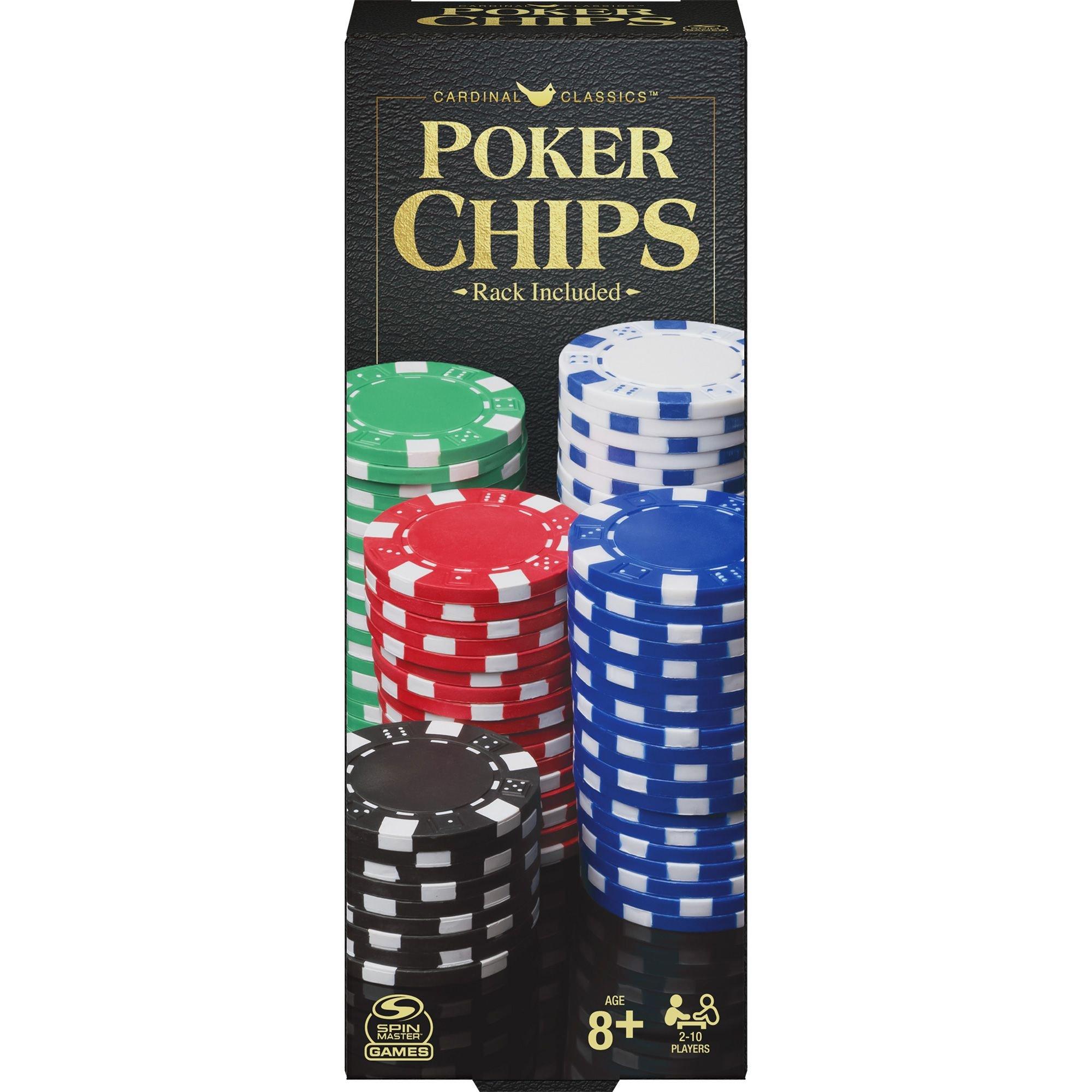 Striped Poker Chip with Rack, 100ct | Party
