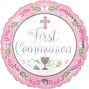 Girl's First Communion Balloon, 17in