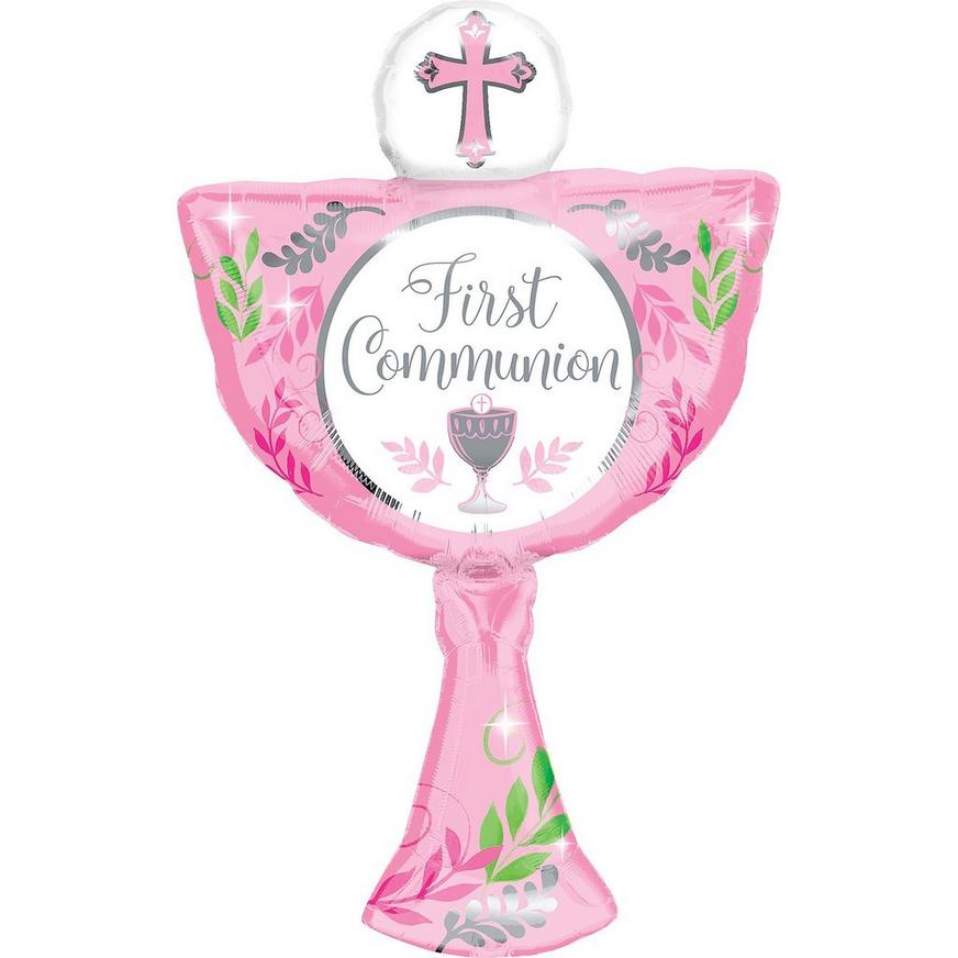 Giant Pink Chalice Communion Balloon, 20in
