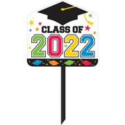 Multicolor Class of 2022 Graduation Yard Stake, 15in x 25in