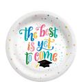 Follow Your Dreams Graduation Paper Dessert Plates, 6.75in, 20ct
