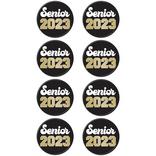 Metallic Gold Senior 2023 Graduation Buttons, 2in, 10ct