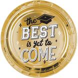 Metallic Best Is Yet to Come Graduation Paper Dinner Plates, 10.5in, 8ct