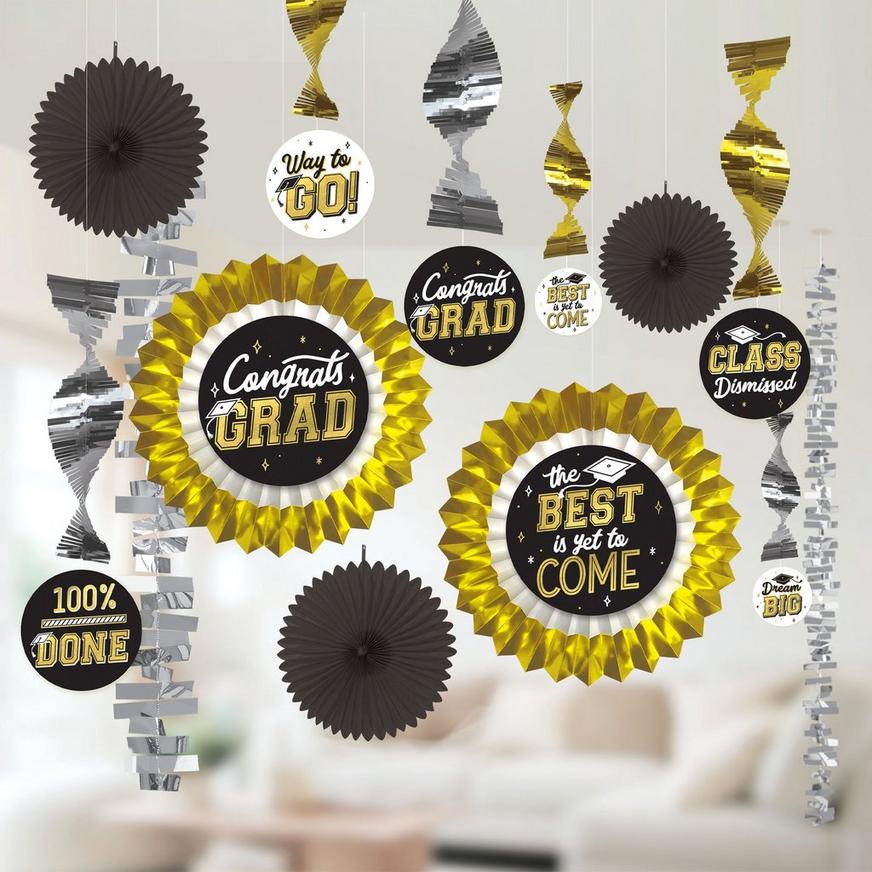 Best Is Yet to Come Graduation Paper & Foil Hanging Decorating Kit, 13pc