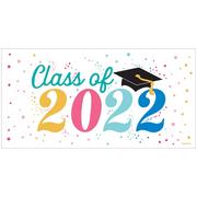 Follow Your Dreams 2022 Graduation Plastic Banner, 5.4ft x 2.8ft