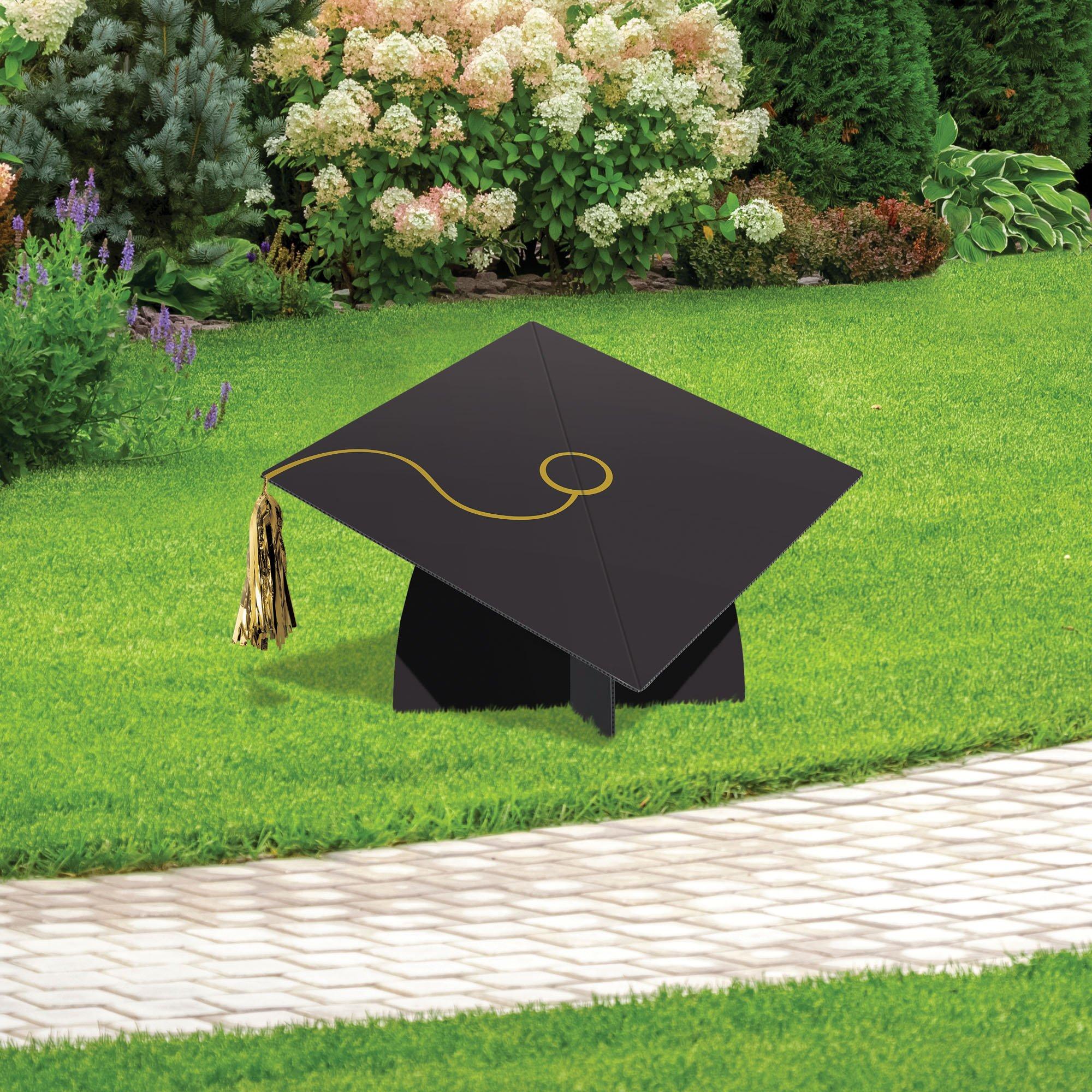 Grad Cap Yard Sign, 35in x 20in