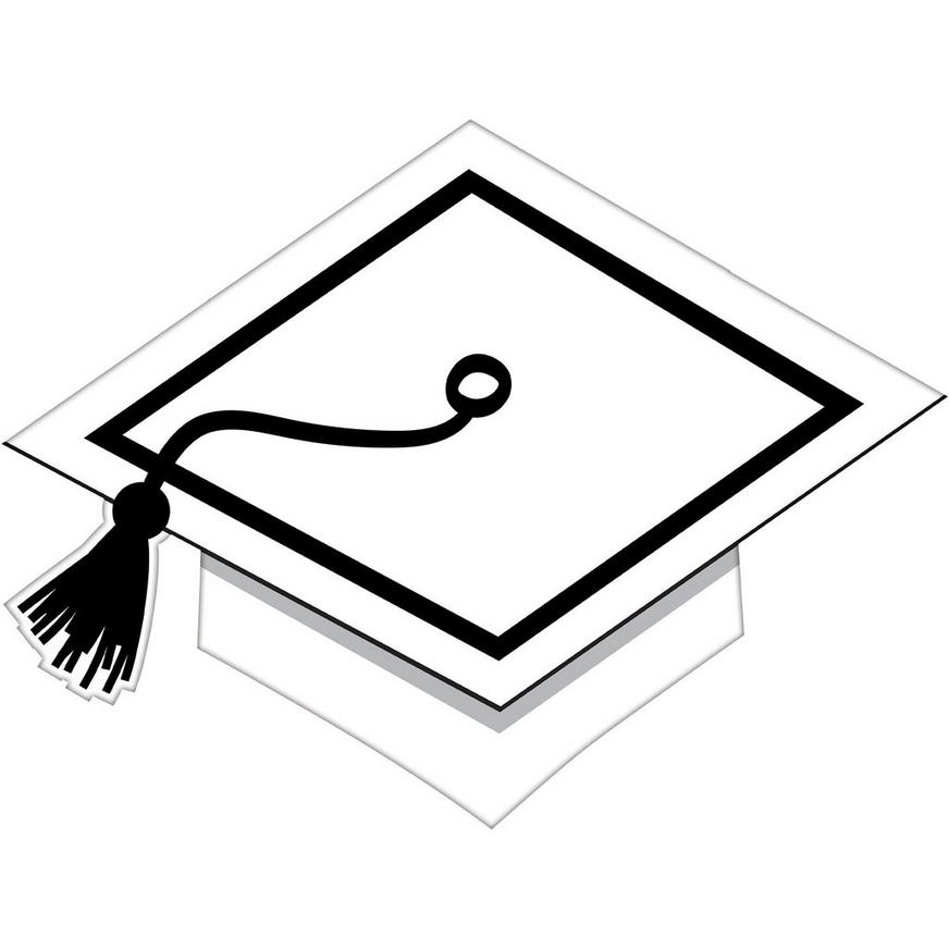Mortarboard Graduation Cardboard Autograph Sign, 24in x 18in