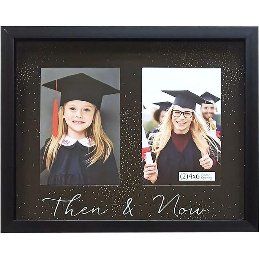 Then & Now Graduation Photo Plastic Frame, 11in x 8.5in