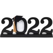 Black 2022 Graduation Photo Frame, 12in x 5in