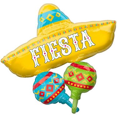 Giant Fiesta Sombrero Balloon, 31in