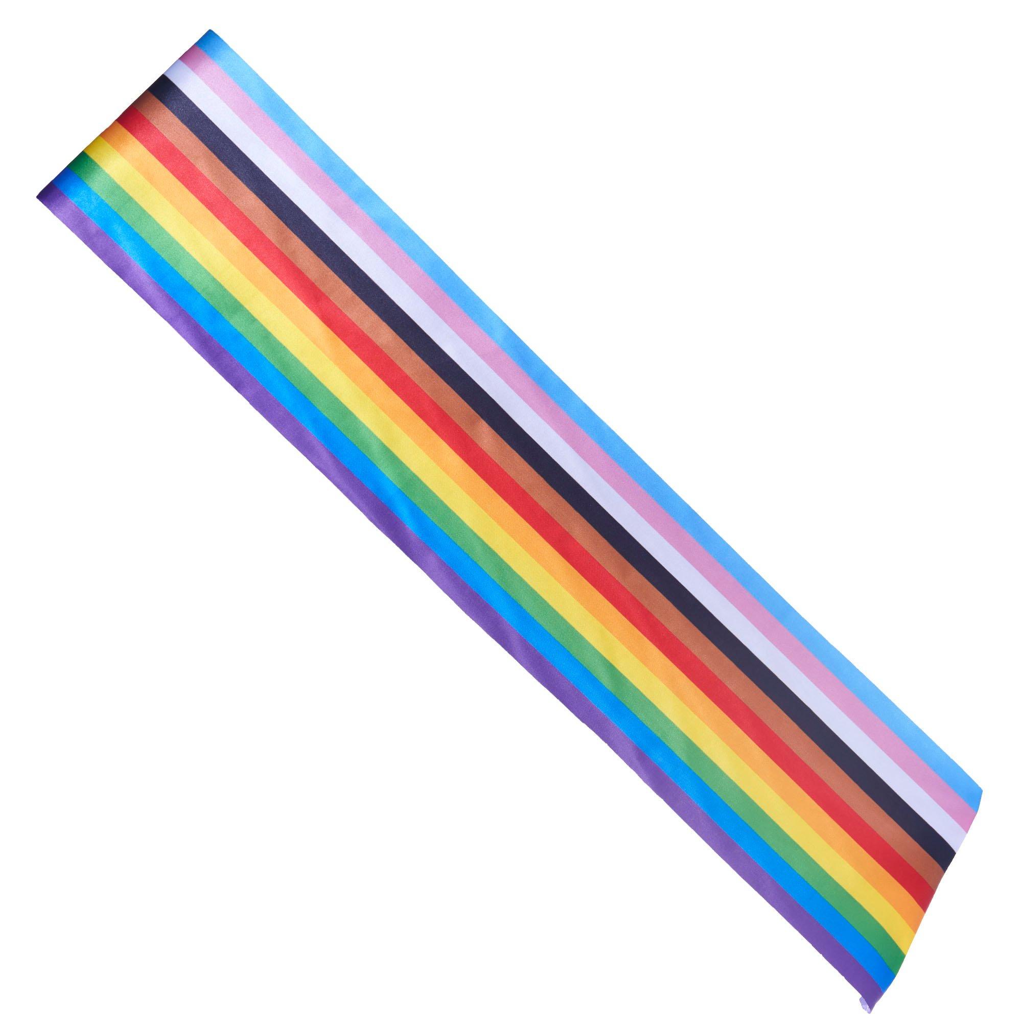 Rainbow LGBTQ Fabric Sash, 5.2ft