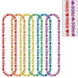 Rainbow Pride Plastic Bead Necklaces, 32in, 6ct