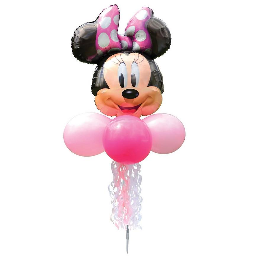Air-filled Minnie Mouse Foil & Latex Balloon Yard Sign, 5.5ft