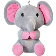 Gray & Pink Plush Elephant Balloon Weight, 5.7oz
