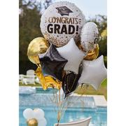 Glitter Congrats Grad Foil Balloon, 17in