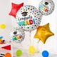 Multicolor Star Congrats Grad Foil Balloon Bouquet, 5pc